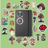 Mushroom Mantar Sticker Paketi/Bullet Journal Defter Çıkartma Ajanda Laptop Etiket