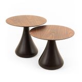 Mushroom Set Sehpa Mantar Sehpa Ceviz Rehome