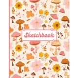 Mushroom Sketchbook for Kids & Teens – Cute Kawaii Design, Gift-Ready Sketchbook Kid, 110 Pages Blank Sketch Book for Drawing, Art Practice & Creativity, 8.5 x 11 inch