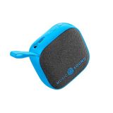 Music Sound - MINI - Bluetooth hoparlör - 3 Watt güç - 4 saat çalma süresi - kompakt ve taşınabilir - yumuşak ve renkli kumaş yüzeyler - mavi