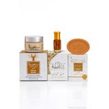 MUSK AL TAHARA 3'lü VANİLYA MİSK set misk 6ml,sabun 50 gr, cam Mahmariya 50gr