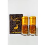 MUSK AL TAHARA Orijinal Siyah Misk (2 ADET × 3ML) , Antiseptik, Nemlendirici