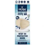 Musk FFP2 KF94 Krem Kore Tipi Koruyucu Maske 10'lu