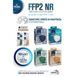 Musk Ffp2 Maske 40 Adet (Lacivert,beyaz,yeşil,taba)