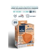Musk Ffp2 Maske Turuncu Renk 10 Adet