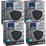 Musk FFP2 N95 40'lı Siyah Maske