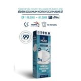 Musk KF94 Kore Tipi FFP2 Beyaz Maske