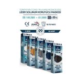 Musk Kf94 Kore Tipi Ffp2 Maske 5 Renk 50 Adet (Beyaz, Taba, Gri