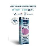Musk Kf94 Kore Tipi Ffp2 Maske Lila Renk 10 Adet