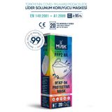 Musk KF94 Kore Tipi Ffp2 Maske Mix Colorful Kutusu 20 Adet