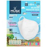 Musk Medikal FFP2 Çocuk Beyaz Koruyucu Maske xSmall 10'lu