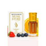 MUSK STORE MEYVE KOKUSU Parfümü esans alkol içermeyen 6ml neşeli ve dinamik bir izlenim bırakır
