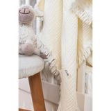 Müslin 4 Katlı Bebek Battaniyesi 110CM x 110CM%100 Doğal Organik Pamuk, Ekru Renk - 110 x 110 cm - Çok Renkli