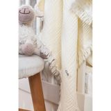Müslin 4 Katlı Bebek Battaniyesi 110cm X 110cm%100 Doğal Organik Pamuk, Ekru Renk
