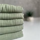 Müslin Bebek Battaniyesi & Müslin Kundak & Müslin Bebek Havlusu ( 4 Kat Müslin - 100X90CM) - 100 x 90 cm - Çağla Yeşili