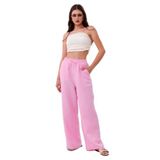 Müslin Palazzo Kadın Pantolon MÜSLİN-PANTOLON Pembe S