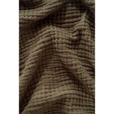 Müslin Yatak Örtüsü Ultra Yumuşak Yüksek Kaliteli 4 Kat Muslin Pike (Tek Kişilik (180X240 Cm) - Haki - 180 x 240 cm