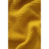 Müslin Yatak Örtüsü Ultra Yumuşak Yüksek Kaliteli 4 Kat Muslin Pike (Tek Kişilik (180X240 Cm) - Hardal