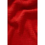 Müslin Yatak Örtüsü Ultra Yumuşak Yüksek Kaliteli 4 Kat Muslin Pike (Tek Kişilik (180X240 Cm) - Kırmızı - 180 x 240 cm