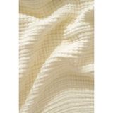 Müslin Yatak Örtüsü Ultra Yumuşak Yüksek Kaliteli 4 Kat Muslin Pike (Tek Kişilik (180X240 Cm) - Krem - 180 x 240 cm