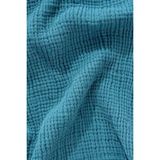 Müslin Yatak Örtüsü Ultra Yumuşak Yüksek Kaliteli 4 Kat Muslin Pike (Tek Kişilik (180X240 Cm) - Petrol - 180 x 240 cm
