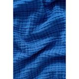 Müslin Yatak Örtüsü Ultra Yumuşak Yüksek Kaliteli 4 Kat Muslin Pike (Tek Kişilik (180X240 Cm) - Saks Mavisi - 180 x 240 cm