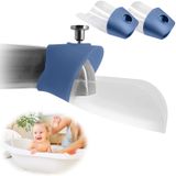 Musluk Uzatıcı, 2'li Paket Bebek Banyo Yardımcısı, Çocuklar Bebek Çocuklar için Banyo Küveti Musluk Uzatıcı, Banyo Mutfak Lavabo Musluk için Musluk Uzatıcı, Çoğu Musluğa Uyar (Koyu Mavi)