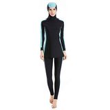 Müslüman kadın mayosu, İslami tam kaplama, mütevazi mayo, moda, müslüman, plaj kıyafeti, burkini Blackblue 3XL