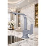 Musluq Krom Robot Krom Kare Set Lavabo-Evye-Banyo Bataryası 4 Lü Özel Seri