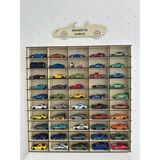 Musnig Oyuncak Araba Rafı 50'li Akça Ağaç Hotwheels ve Matcbox Arabaları İçin Uygun Modern Tasarım