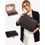 Mussen Arvo - MacBook Air ve Pro - Laptop Çantası & Kılıfı 13\", 13.3\", 13.6\" ve 14\" Inç - 36x26x2cm - Kahve