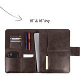 Mussen Macbook Air Pro 15-16 Inç Organizer Evrak & Laptop & Tablet Çantası - 27.5x38cm - Acı Kahve