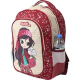 Must 584982 Flower Girl Luna Ilkokul Sırt Çantası-Bordo - 33 X 16 X 45