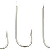 Mustad 1251C Olta İğnesi, İstavrit, Çinekop, Lüfer Avları için, Uzun Pala, Çelik Krom Kaplama Olta İğnesi Beyaz