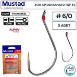 Mustad 34111 AP Dentanato Top Delikli Olta İğnesi TS #6/0 (5 Adet)