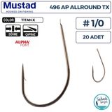 Mustad 496 Ap Allround Olta Iğnesi Tx #1/0 (20 Adet)