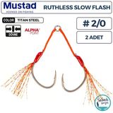 Mustad As4 Ap Ruthless Slow Flash Çiftli Asist İğne Ts #2/0 (2 Adet)