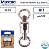 Mustad Demon DLSS02 Bilyalı Fırdöndü #1 50kg (4 Adet)