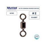 Mustad Demon DLT01 Fırdöndü #2 43kg (10 Adet)