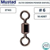 Mustad Demon DLT01 Fırdöndü #6 27kg (10 Adet)