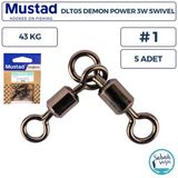 Mustad Demon DLT05 Kombi Fırdöndü #1 43kg (5 Adet)