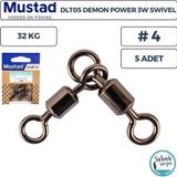 Mustad Demon DLT05 Kombi Fırdöndü #4 32kg (5 Adet)