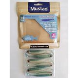 Mustad Mezashi Z-Tail Minnow Silikon Yem 9 cm 6 Adet - Cream Soda