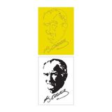 Mustafa Kemal Atatürk 15 Adet Büyük Boy A4 Kum Boyama Kartı Seti-Red Castle KB-RC-151
