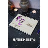 Mustafa Kemal Atatürk Ahşap Plan Defteri - Tarihsiz Ajanda - Haftalık Planlayıcı - A5