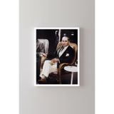 Mustafa Kemal Atatürk - Beyaz Çerçeve, Beyaz, 23 x 32, 23450000006177