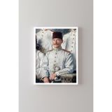 Mustafa Kemal Atatürk - Beyaz Çerçeve, Beyaz, 50 x 70, 23450000002340