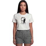 ''Mustafa Kemal Atatürk'' İmzalı Silüet Baskılı %100 Pamuk Rahat Kesim Premium Kadın Tişört