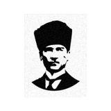 Mustafa Kemal Atatürk Kalpaklı 5 Adet Büyük Boy A4 Kum Boyama Kartı Seti-Red Castle KB-RC-059