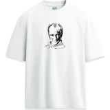 Mustafa Kemal Atatürk Klasik Tasarım Baskılı Unisex Tişört - Beyaz
